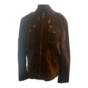 Emanuel Ungaro Men’s Suede Jacket Brown